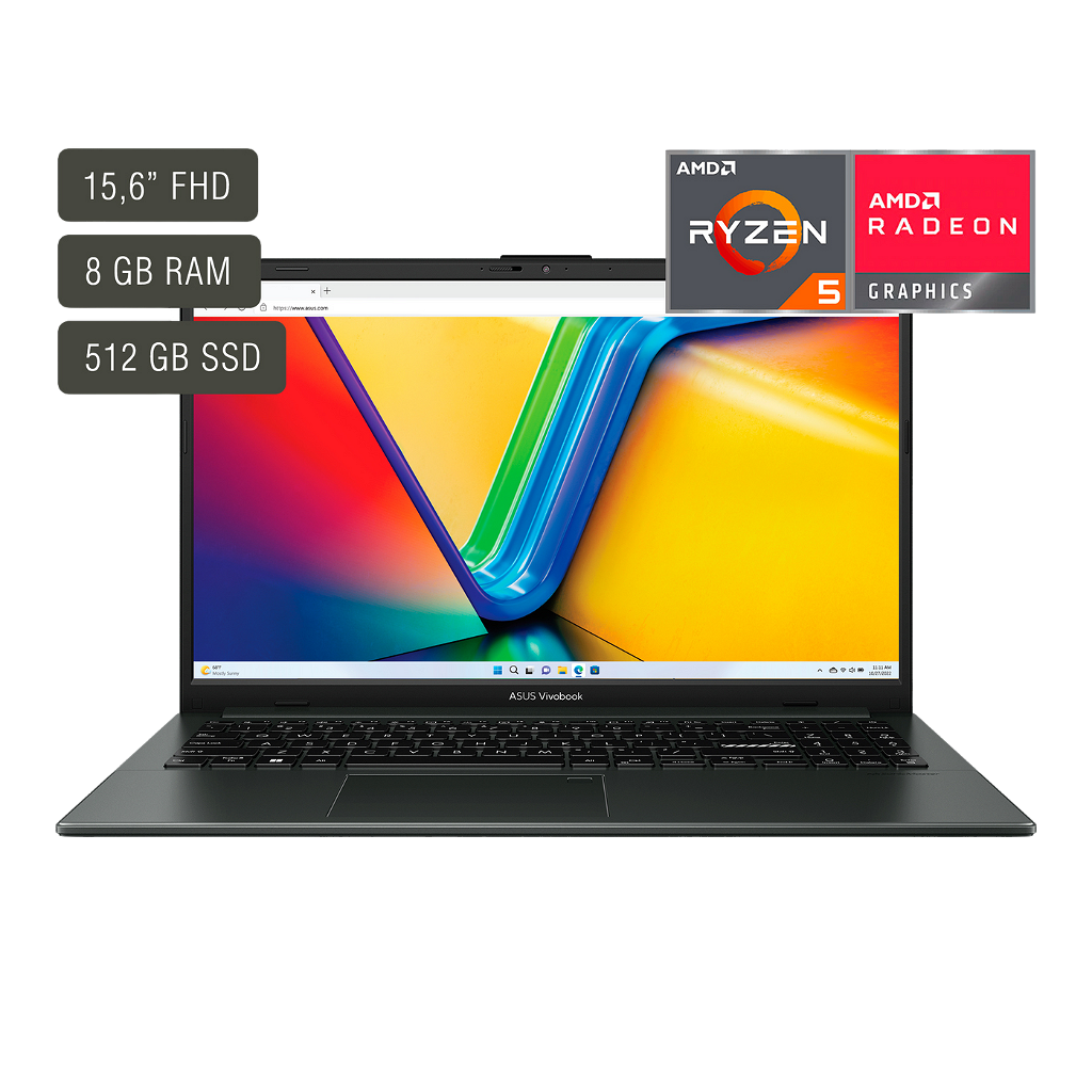 Notebook Asus E1504FA 15.6" Fhd Oled - Ryzen 5 - 8Gb - 512Gb - Win11 _ Foto