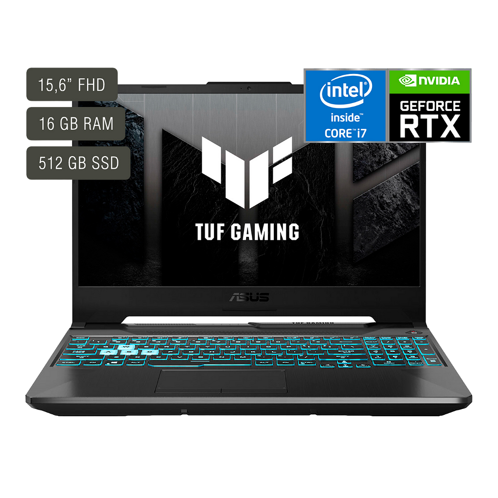 Notebook Asus Tuf Gaming 15,6'' Fhd - I7-11800H - 16Gb - 512Gb - Rtx3050ti 4Gb - Win11 _ Foto