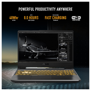 Notebook Asus Tuf Gaming 15,6'' Fhd - I7-11800H - 16Gb - 512Gb - Rtx3050ti 4Gb - Win11 _ FotoThumb