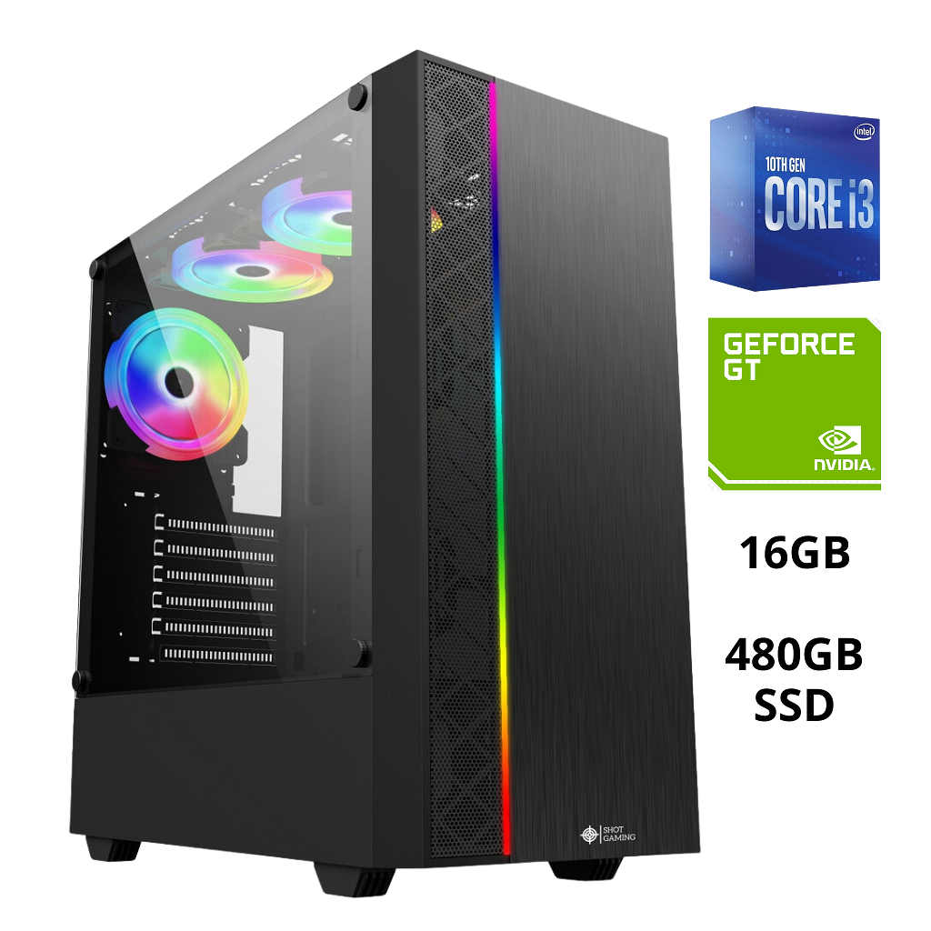 Pc Torre Computadora Gamer Core I3-10100F - 16Gb - 480GB SSD - GT1030 4GB _ Foto