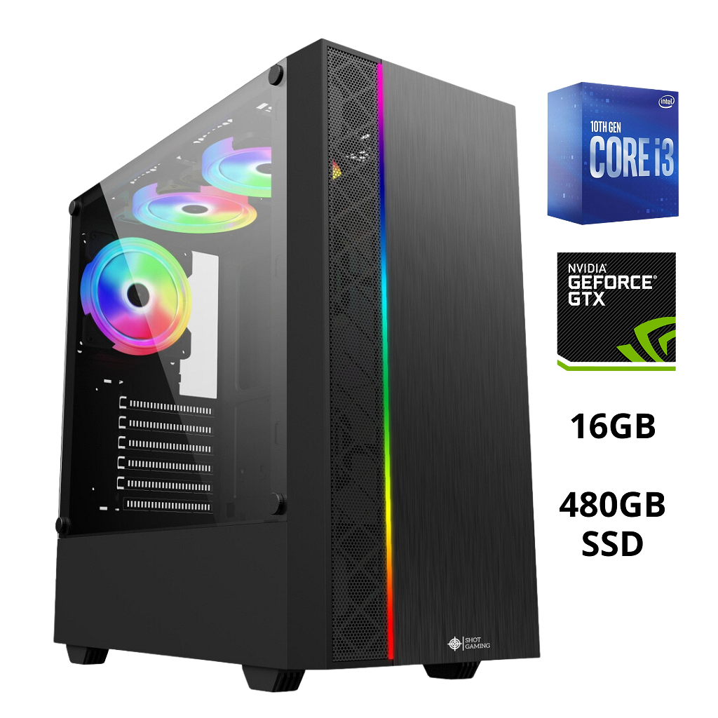 Pc Torre Computadora Gamer Core I3-10100F - 16Gb - 480GB SSD - GTX1050 4GB _ Foto