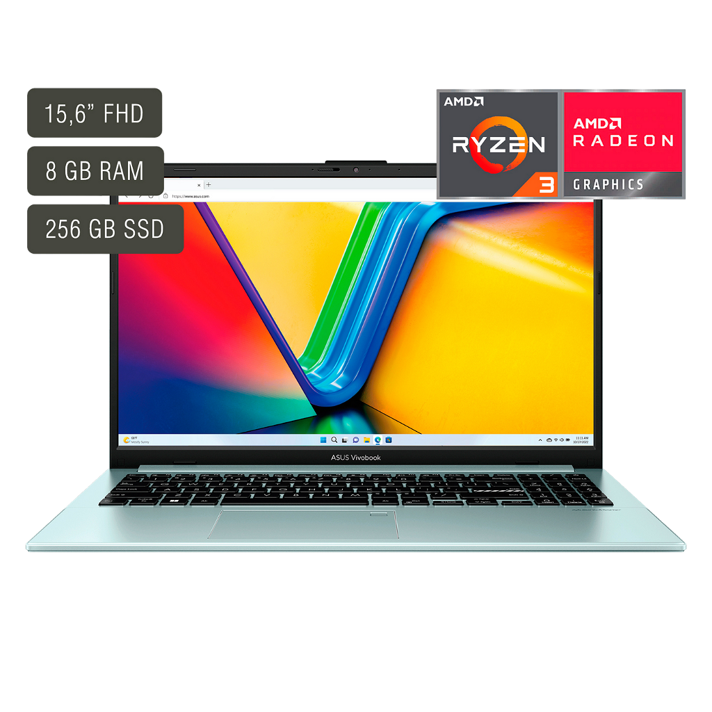 Notebook Asus Vivobook E1504FA 15.6" Fhd - Ryzen 3 - 8Gb - 256Gb - Win11 _ Foto