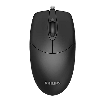 Mouse Ambidiestro USB Philips 1000dpi _ Foto