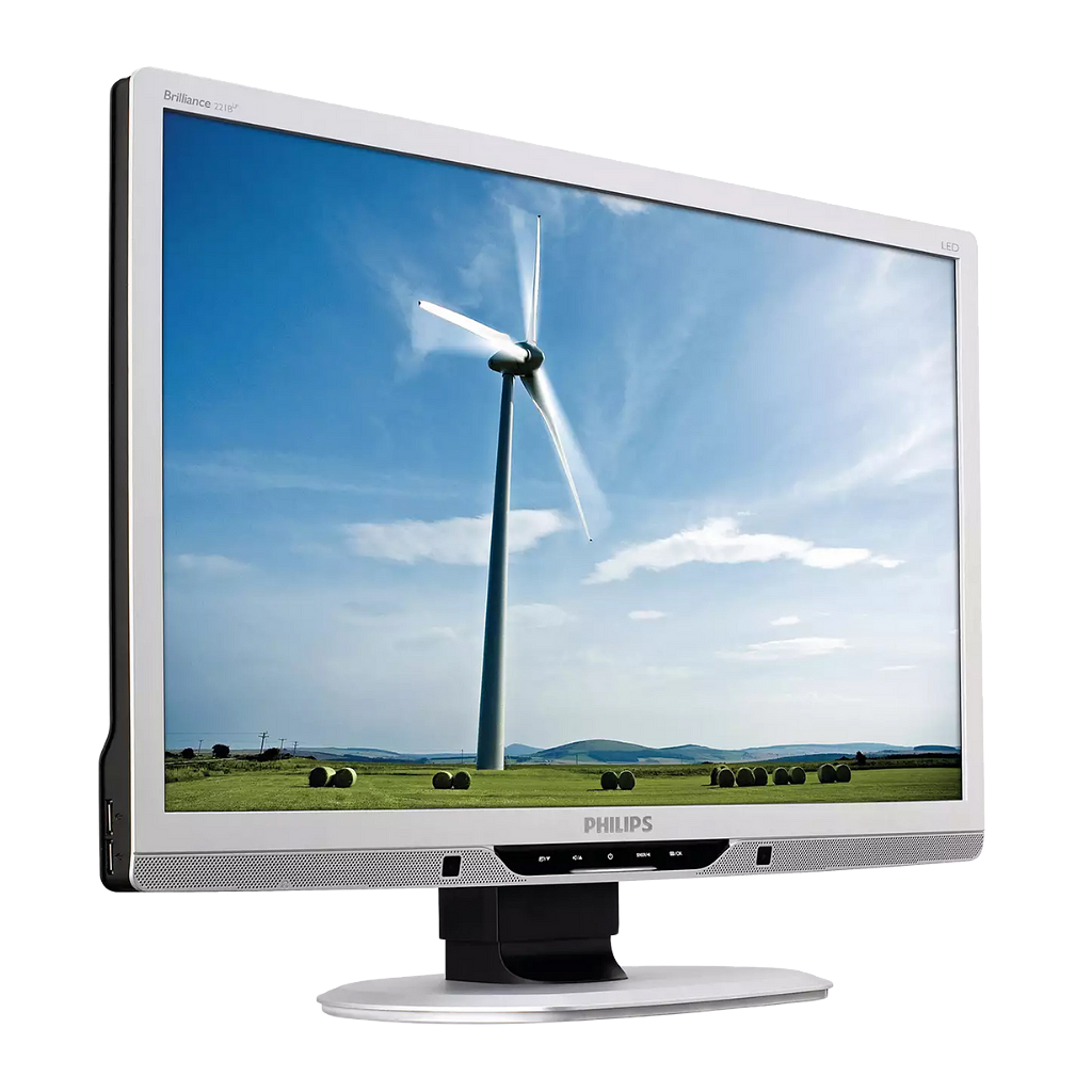 Monitor Plano Philips 21,5'' Lcd Tft Led 1080p 5ms _ Foto