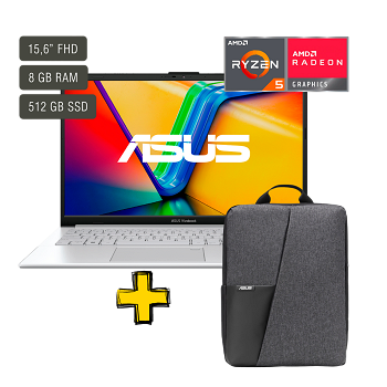Notebook Asus E1504FA 15.6" Fhd Oled - Ryzen 5 - 8Gb - 512Gb - Win11 - REGALOS