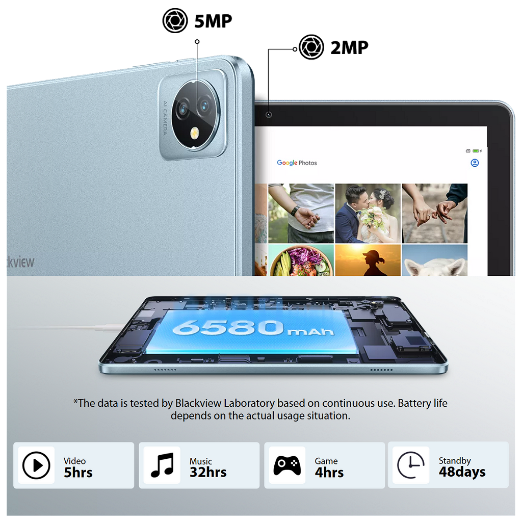 Tablet Blackview Tab 70 10.1" - 4GB - 64GB- 5MP - Azul _ Foto