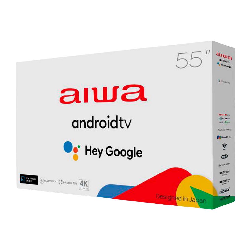 Smart Tv Aiwa AW55B4K 55" 4K UHD LED - Google TV _ Foto