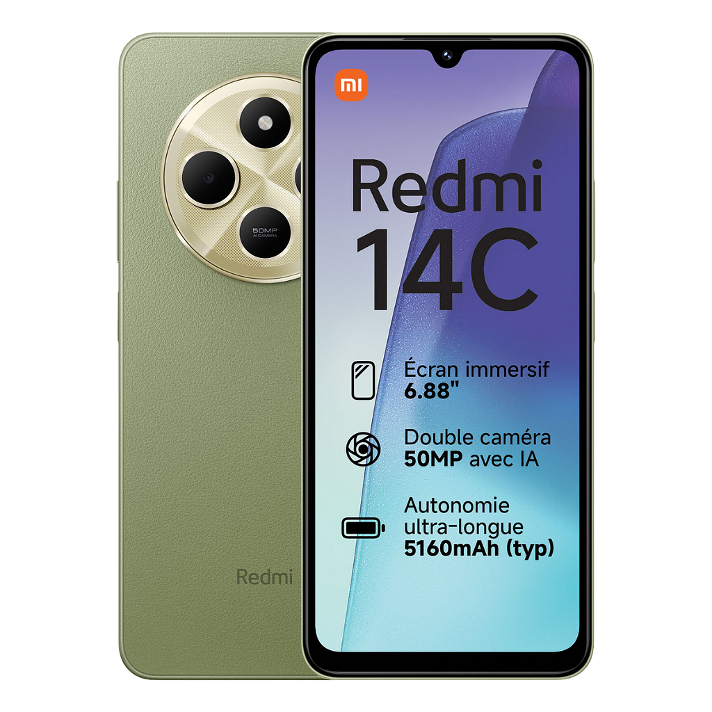 Celular Xiaomi Redmi 14c - 128GB - 4GB - 50MP - Verde Salvia _ Foto