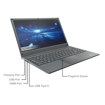 Notebook Gateway GWNR51416 14,1'' FHD - Ryzen 5 3500U - 8Gb - 256Gb - Win11 - Gris _ FotoThumb