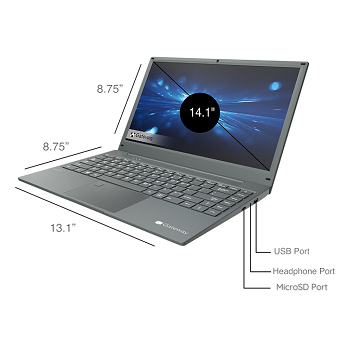 Notebook Gateway GWNR51416 14,1'' FHD - Ryzen 5 3500U - 8Gb - 256Gb - Win11 - Gris _ FotoThumb