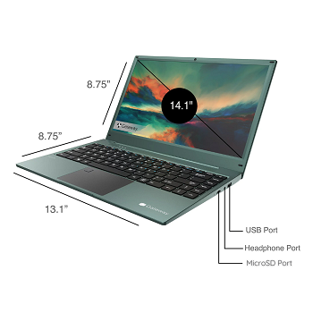 Notebook Gateway GWNR51416 14,1'' FHD - Ryzen 5 3500U - 8Gb - 256Gb - Win11 - Verde _ FotoThumb