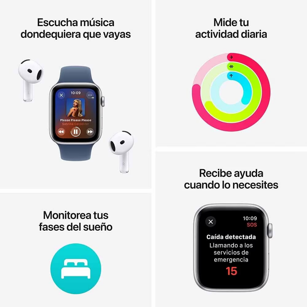 Smartwatch Apple Watch SE 2 40mm SM - GPS - Aluminio - Negro Medianoche _ Foto