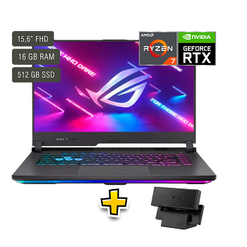 Notebook Asus Rog Strix 15,6 FHD - R7-6800H - 16Gb - 512Gb - Rtx3050 4Gb - Win11 + REGALO _ FotoThumb