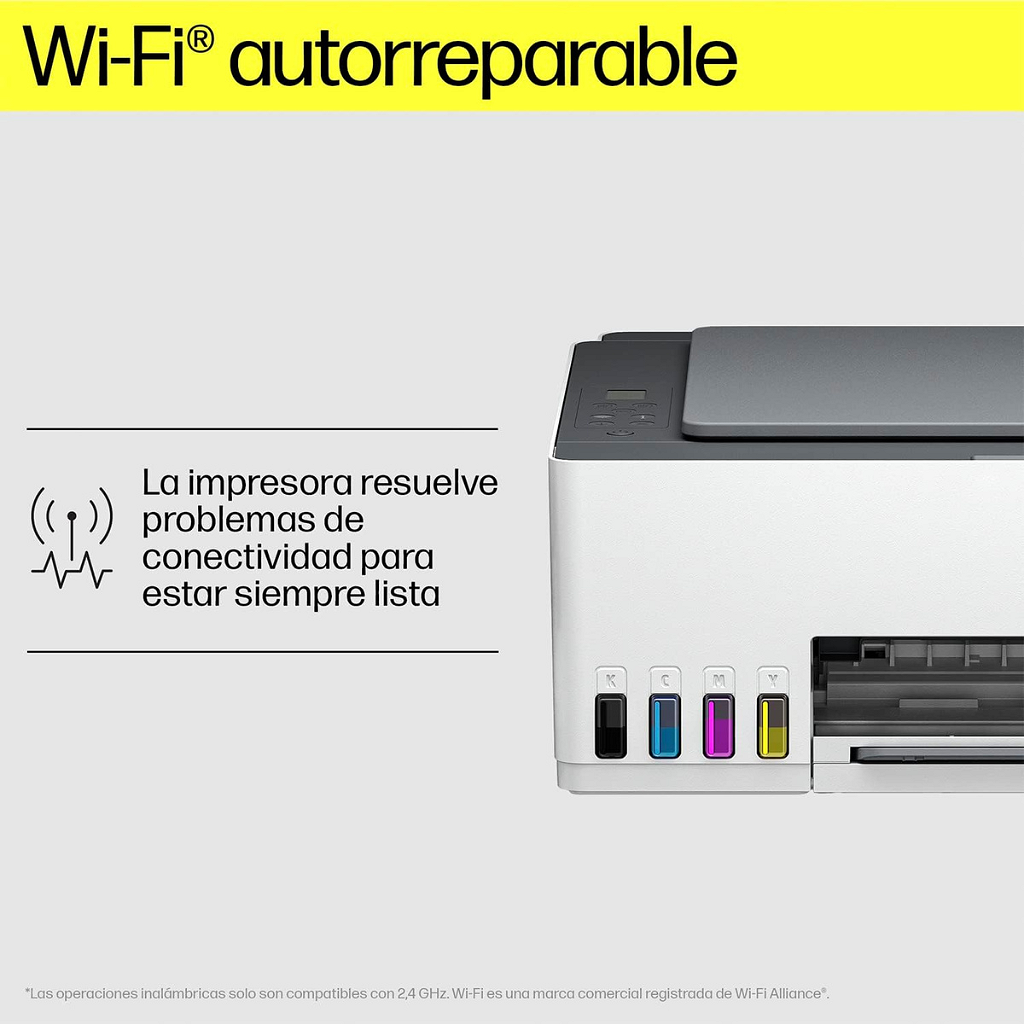 Impresora Multifunción Hp Smart Tank 580 - Sistema Continuo - Wifi _ Foto