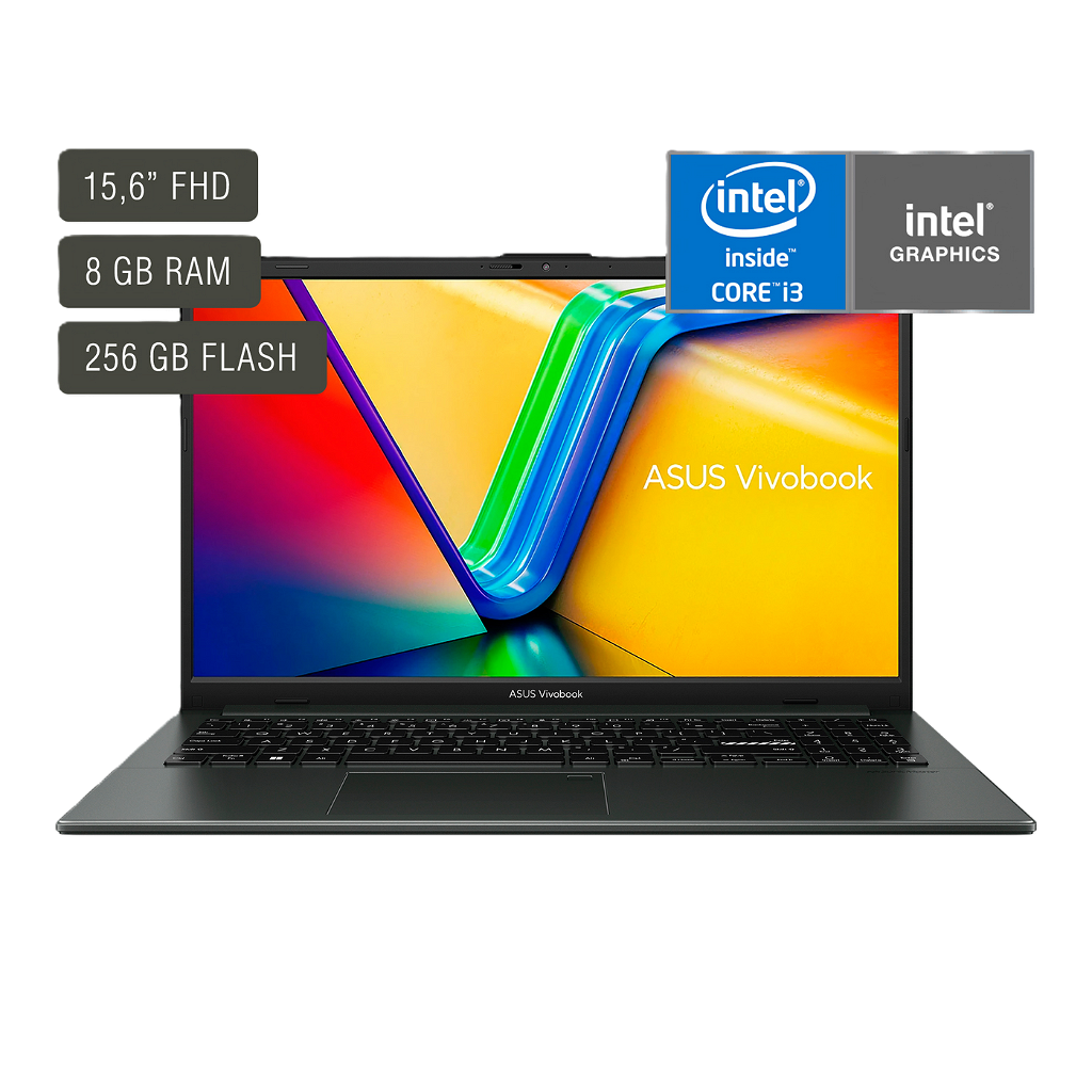 Notebook Asus Vivobook E1504GA 15,6" FHD - Core i3 N305 - 8Gb - 256Gb - Win11 - Foto 1