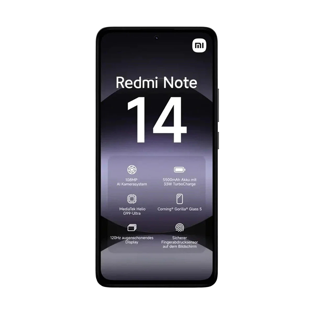 Celular Xiaomi Redmi Note 14 - 256GB - 8GB - 108MP - Negro Medianoche _ Foto