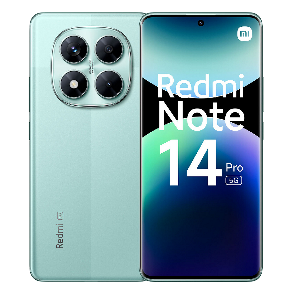 Celular Xiaomi Redmi Note 14 Pro 5G - 256GB - 8GB - 200MP - Verde Coral _ Foto