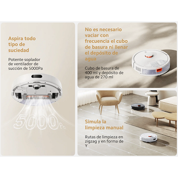 Aspiradora Robot Xiaomi Vacuum S20 - 5000 Pa - 2900 Mah - Blanco _ FotoThumb
