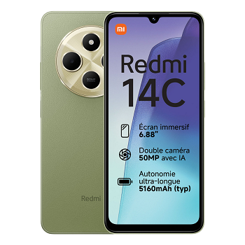 Celular Xiaomi Redmi 14c - 256GB - 8GB - 50MP - Verde Salvia _ Foto