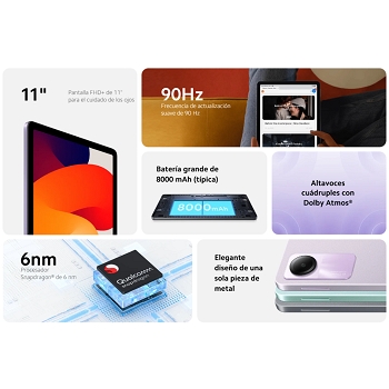 Tablet Xiaomi Redmi Pad SE 11" 128GB - 4GB - Verde Menta _ FotoThumb
