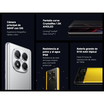 Celular Xiaomi Poco X7 5G 512GB - 12GB - 50MP - Negro _ FotoThumb
