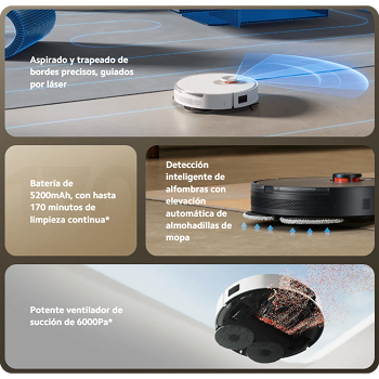 Aspiradora Robot Xiaomi Vacuum S20+ - 6000 Pa - 5200 Mah - Blanco _ FotoThumb