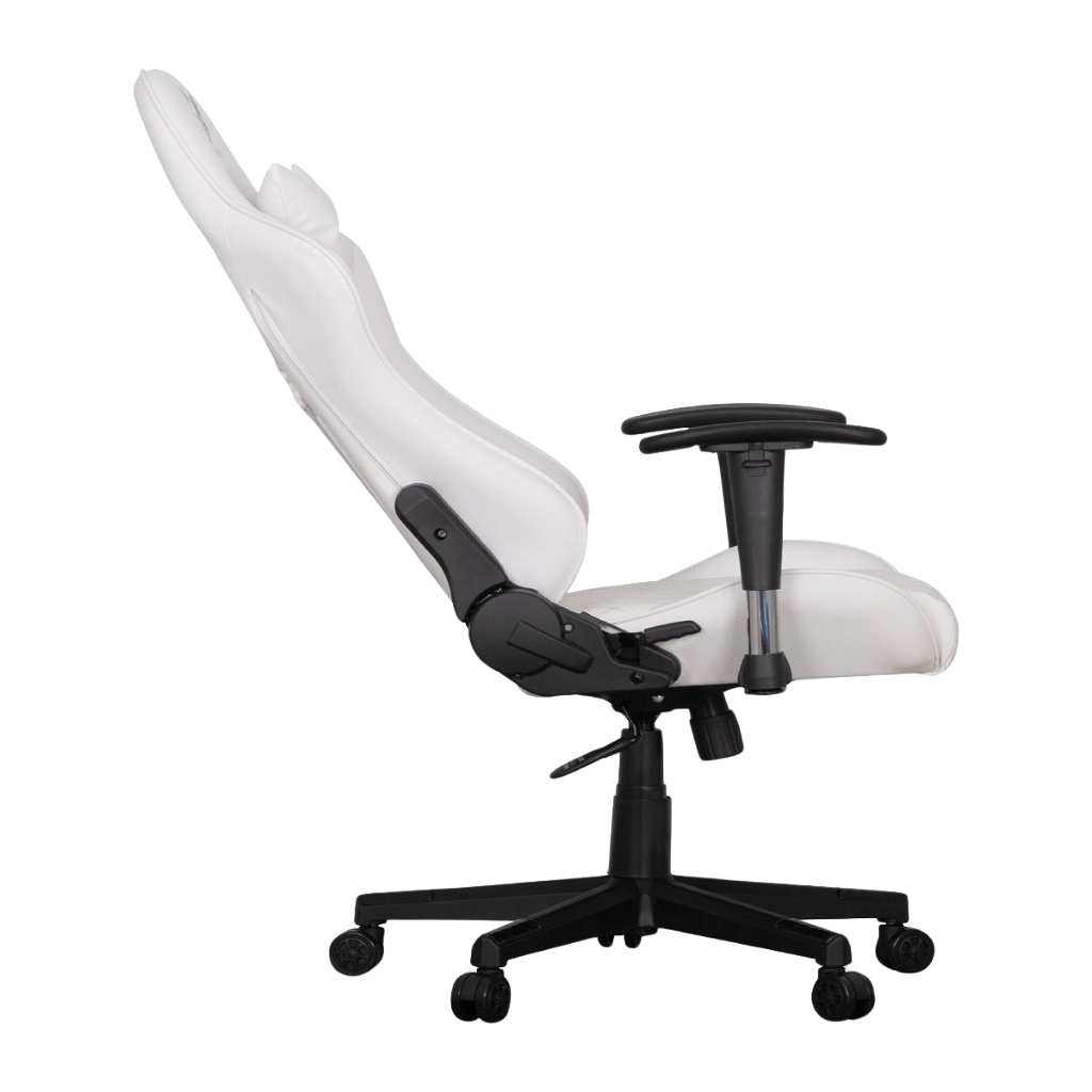 Silla Gamer Perseo Pegasus - Blanco Y Plateado _ Foto