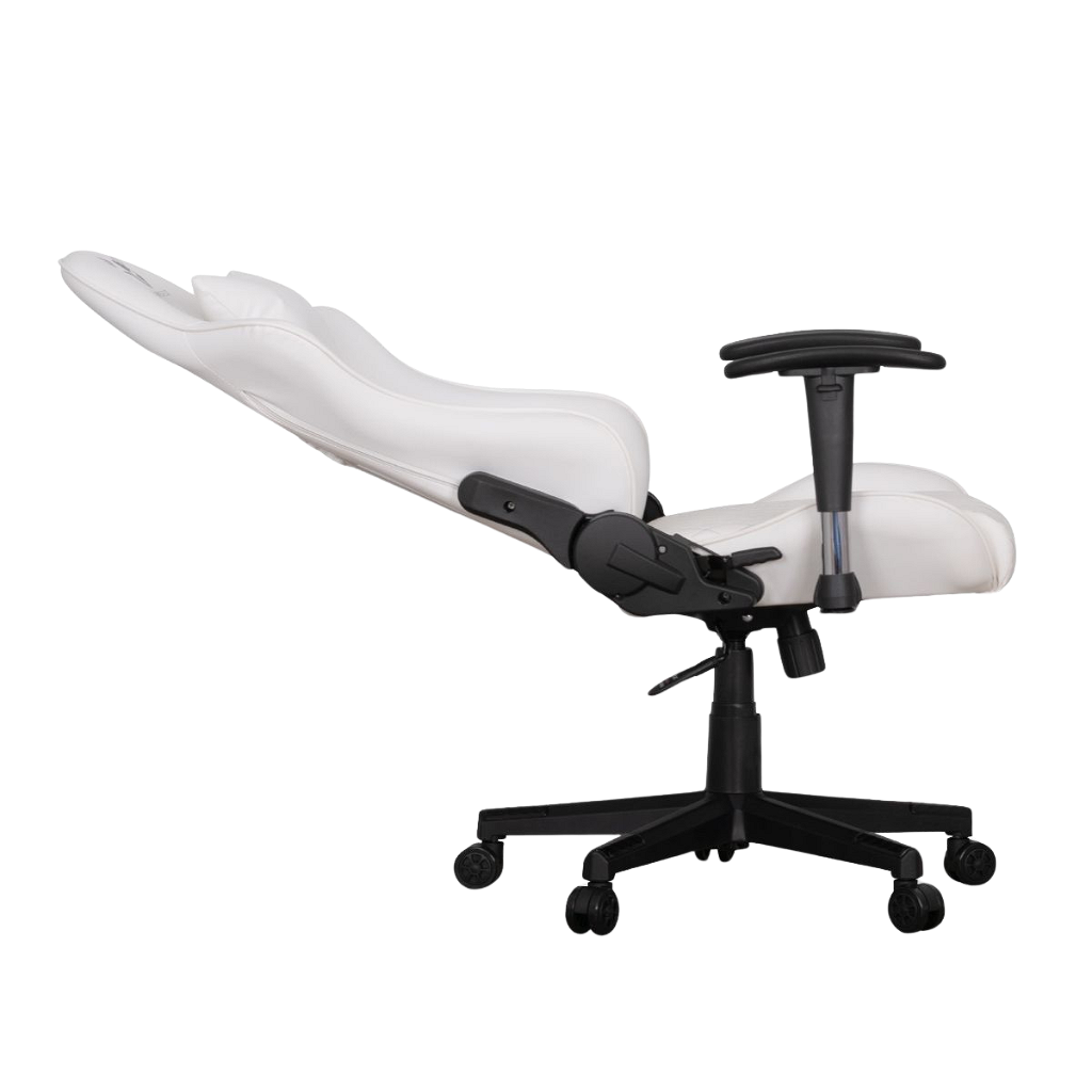 Silla Gamer Perseo Pegasus - Blanco Y Plateado _ Foto