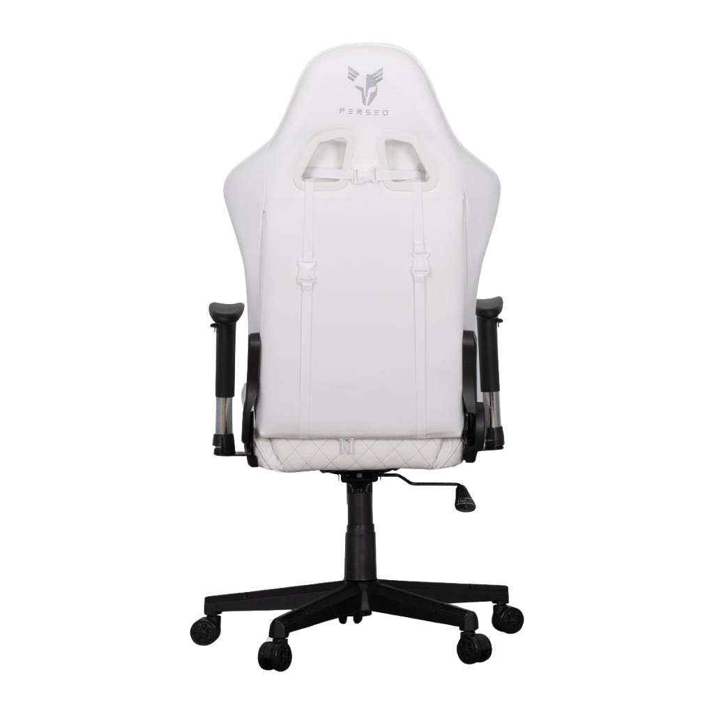 Silla Gamer Perseo Pegasus - Blanco Y Plateado _ Foto