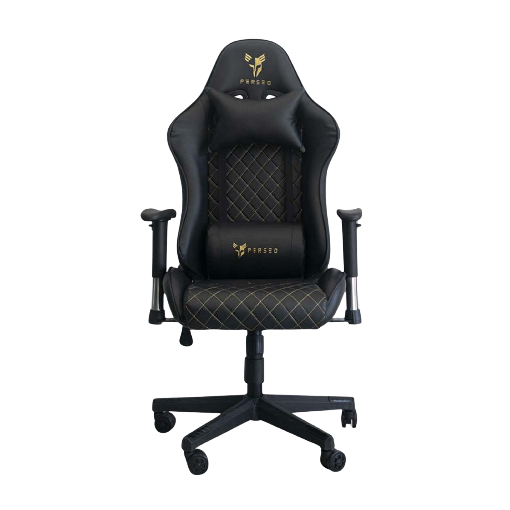Silla Gamer Perseo Pegasus - Negro Y Gris _ Foto