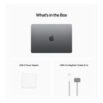 Notebook Apple MacBook Air M2 2022 13.6" - Apple M2 - 8GB - 256GB - Gris Espacial _ FotoThumb