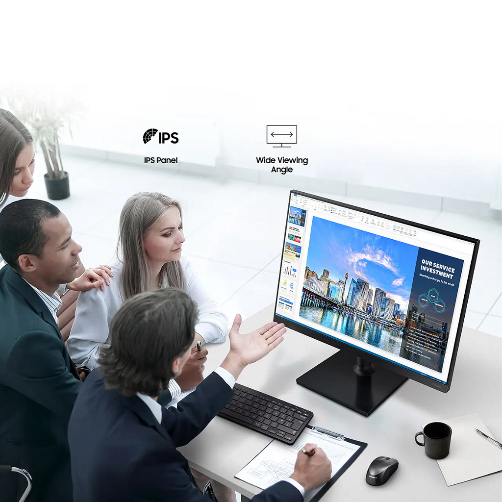 Monitor Samsung Profesional 24" IPS - 1080p - 75Hz _ Foto