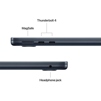 Notebook Apple MacBook Air M4 2025 13.6" - Apple M3 - 16GB - 256GB - Medianoche _ FotoThumb