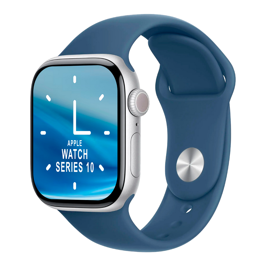 Smartwatch Apple Watch Series 10 42mm ML - GPS - Aluminio - Plata - Azul _ Foto