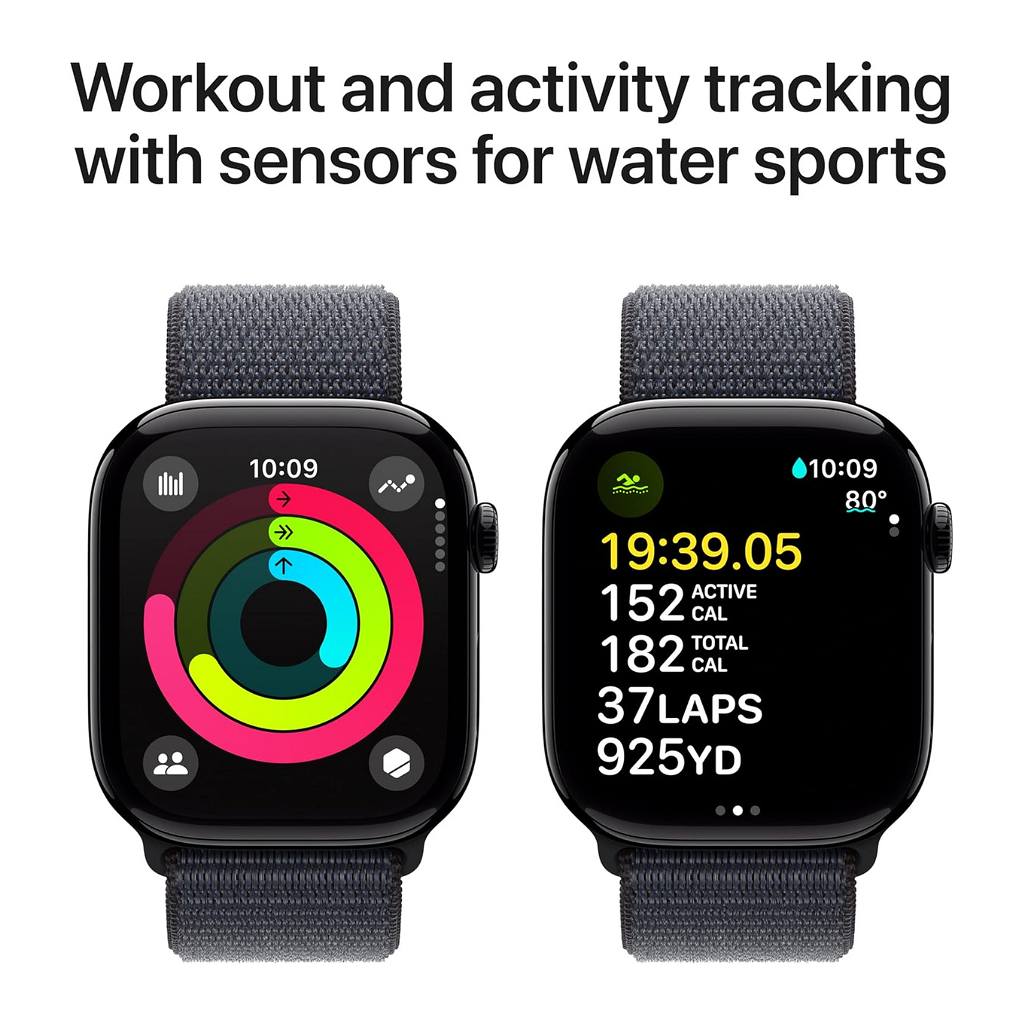 Smartwatch Apple Watch Series 10 42mm - GPS - Aluminio - Negro Azabache - Sport Loop _ Foto