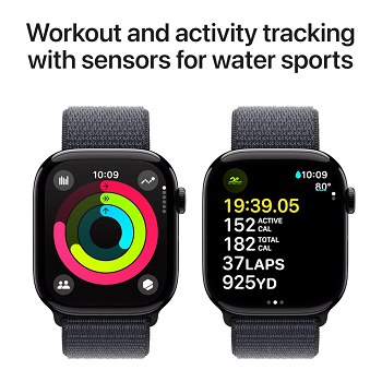 Smartwatch Apple Watch Series 10 42mm - GPS - Aluminio - Negro Azabache - Sport Loop _ FotoThumb