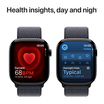 Smartwatch Apple Watch Series 10 42mm - GPS - Aluminio - Negro Azabache - Sport Loop _ FotoThumb