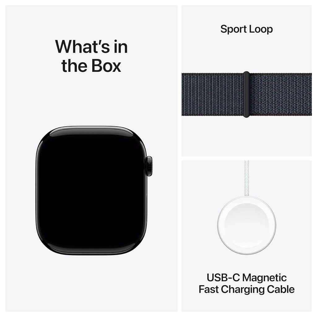 Smartwatch Apple Watch Series 10 42mm - GPS - Aluminio - Negro Azabache - Sport Loop _ Foto