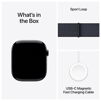 Smartwatch Apple Watch Series 10 42mm - GPS - Aluminio - Negro Azabache - Sport Loop _ FotoThumb