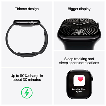 Smartwatch Apple Watch Series 10 42mm - GPS - Aluminio - Oro Rosa - Sport Loop - Ciruela _ FotoThumb