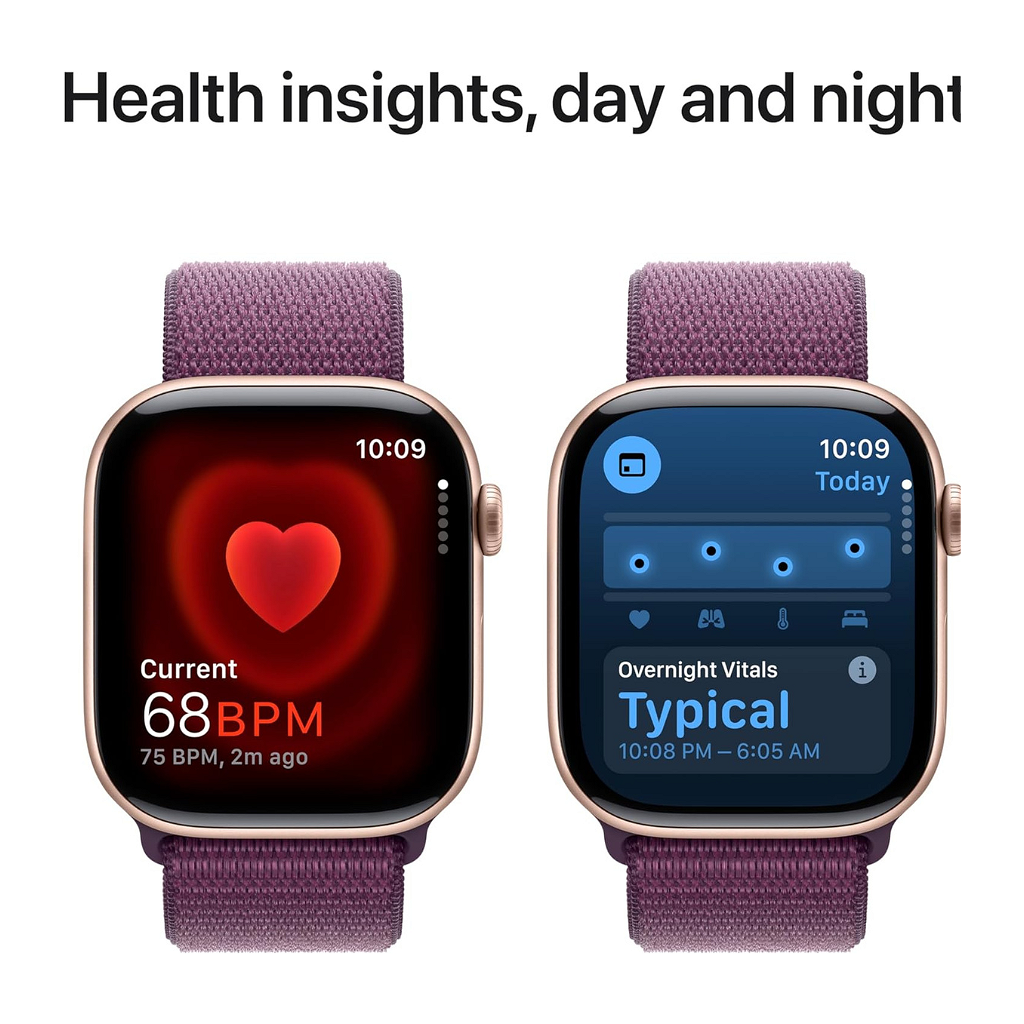 Smartwatch Apple Watch Series 10 42mm - GPS - Aluminio - Oro Rosa - Sport Loop - Ciruela _ Foto