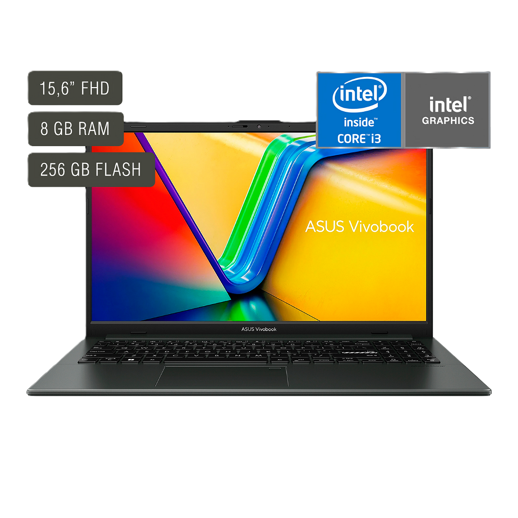 Notebook Asus Vivobook E1504GA 15,6" FHD - I3-N305 - 8Gb - 256Gb _ Foto