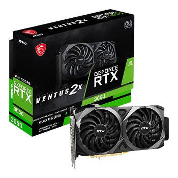 Tarjeta De Video Msi Nvidia GeForce RTX 3050 Ventus 2X 6GB _ Foto