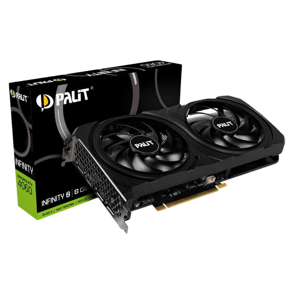 Tarjeta De Video Palit Nvidia GeForce RTX 4060 Infinity 2 8GB _ Foto