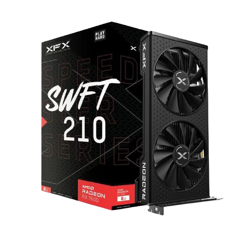 Tarjeta De Video XFX Speedster SWFT 210 AMD Radeon RX 7600 8GB _ Foto