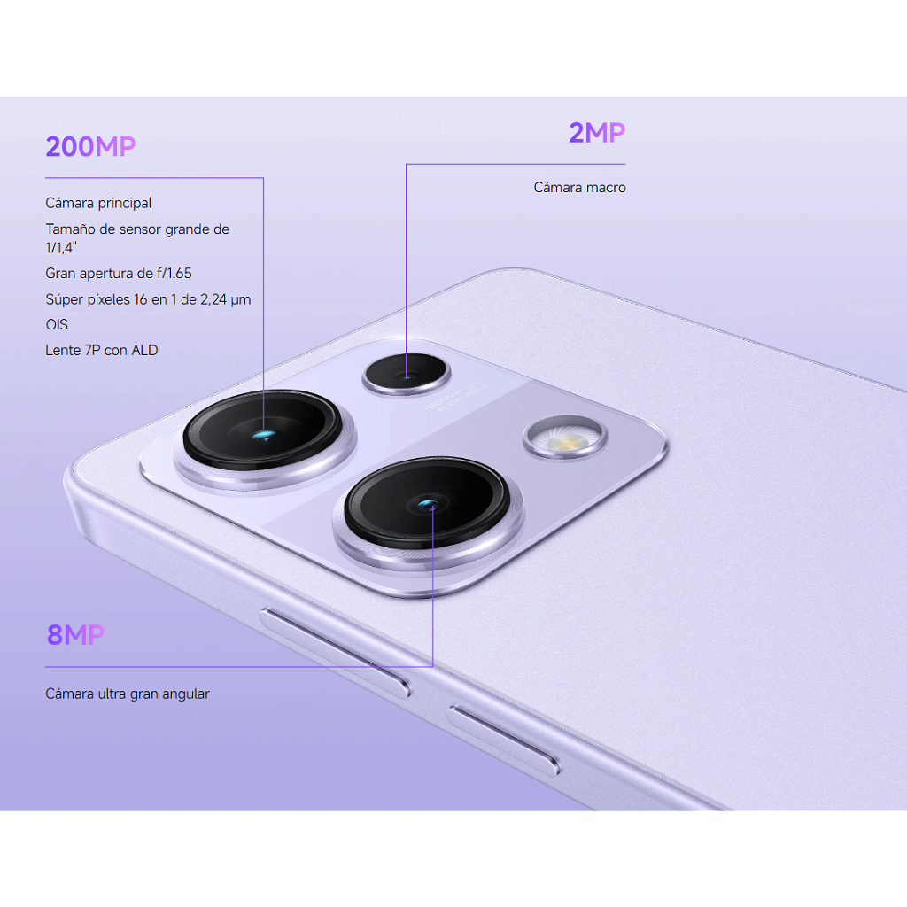 Celular Xiaomi Redmi Note 14S - 256GB - 8GB - 200MP - Azul Océano _ Foto