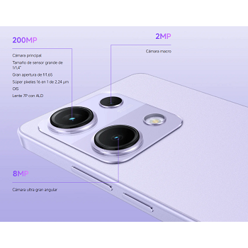 Celular Xiaomi Redmi Note 14S - 256GB - 8GB - 200MP - Púrpura Aurora _ FotoThumb