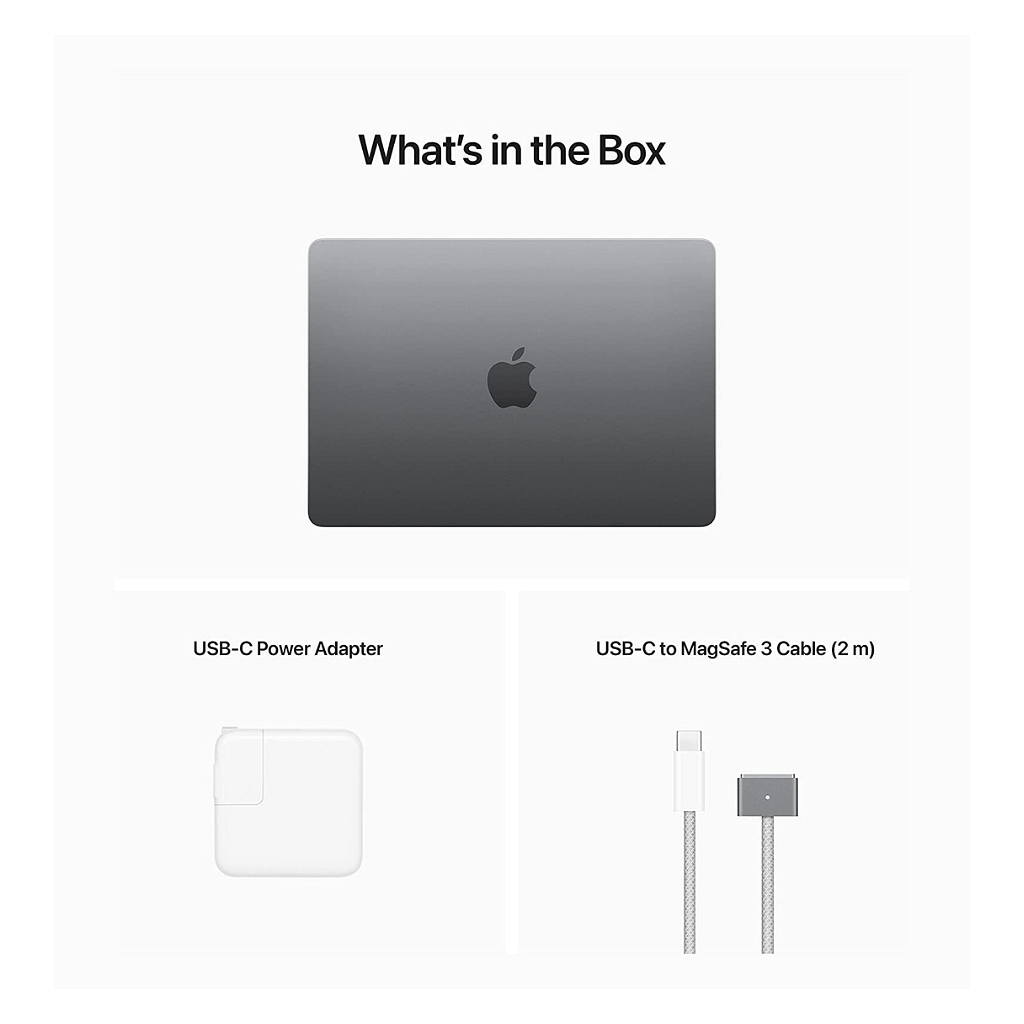 Notebook Apple MacBook Air M2 2022 13.6" - 8GB - 512GB - Gris Espacial _ Foto