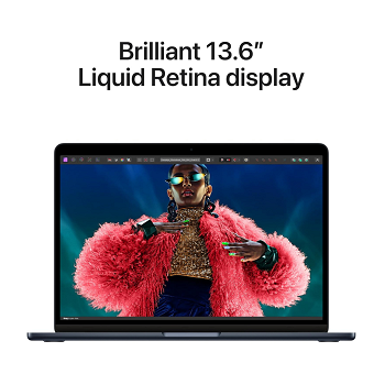 Notebook Apple MacBook Air M3 2024 13.6" - 16GB - 256GB - Medianoche _ FotoThumb