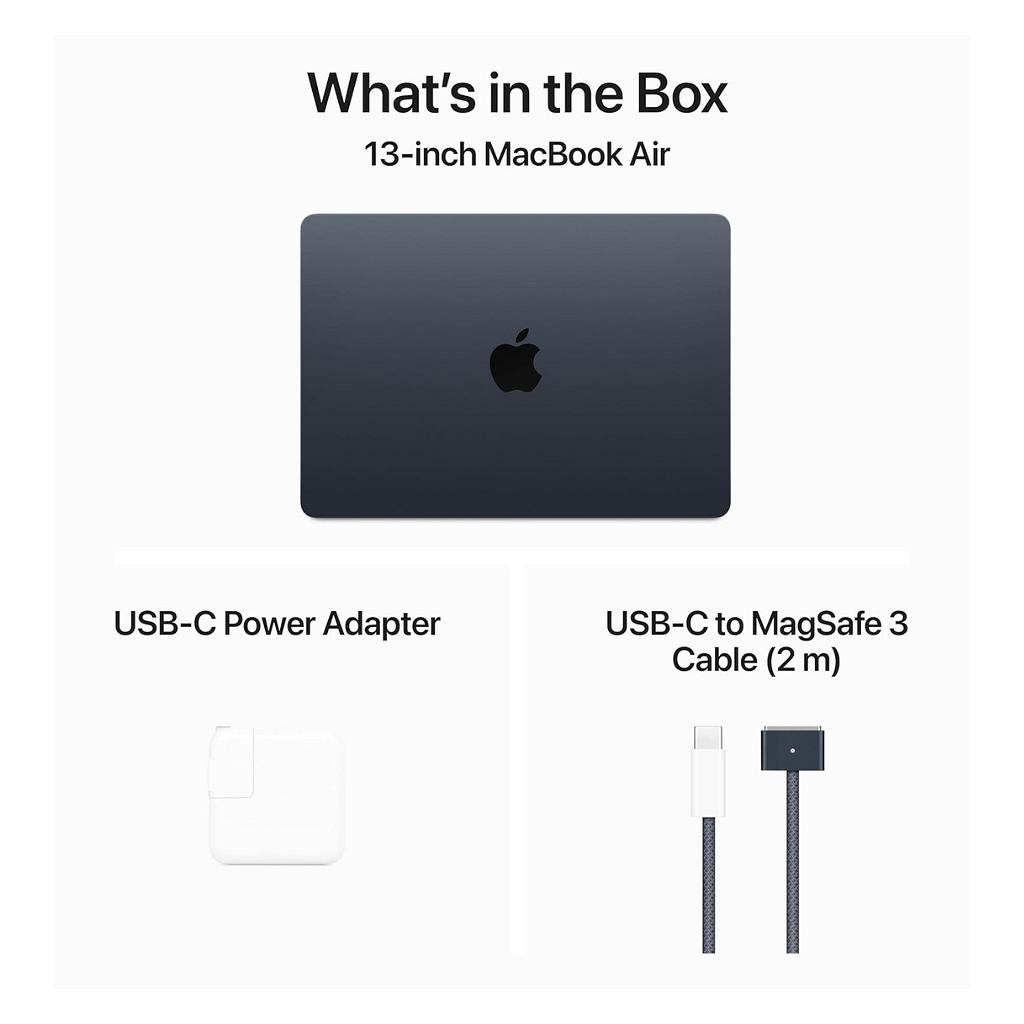 Notebook Apple MacBook Air M3 2024 13.6" - 16GB - 256GB - Medianoche _ Foto